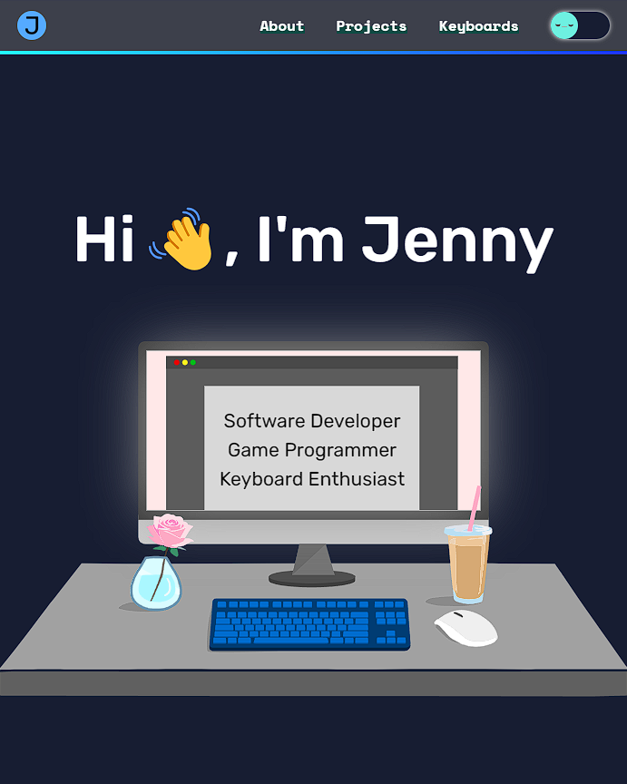 my website project image